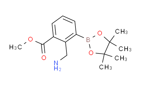 MC704463 | 1333319-47-3 | Methyl 2-(aminomethyl)-3-(4,4,5,5-tetramethyl-1,3,2-dioxaborolan-2-yl)benzoate