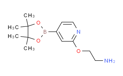 CAS No. 1346697-26-4, 2-((4-(4,4,5,5-tetramethyl-1,3,2-dioxaborolan-2-yl)pyridin-2-yl)oxy)ethan-1-amine