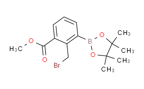 CAS No. 1333222-42-6, Methyl 2-(bromomethyl)-3-(4,4,5,5-tetramethyl-1,3,2-dioxaborolan-2-yl)benzoate