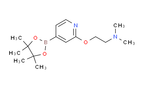 MC704468 | 1346697-29-7 | N,N-Dimethyl-2-((4-(4,4,5,5-tetramethyl-1,3,2-dioxaborolan-2-yl)pyridin-2-yl)oxy)ethanamine