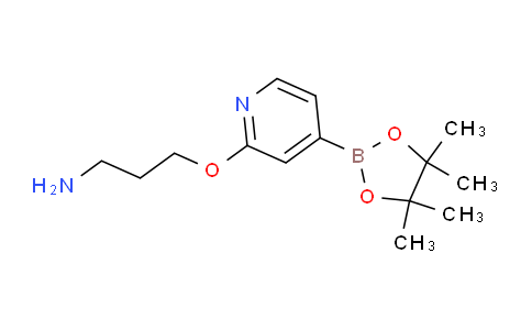CAS No. 1346697-30-0, 3-((4-(4,4,5,5-tetramethyl-1,3,2-dioxaborolan-2-yl)pyridin-2-yl)oxy)propan-1-amine
