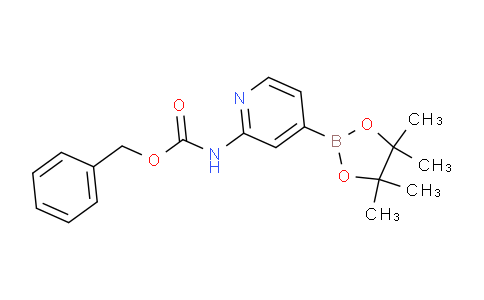 CAS No. 1333319-53-1, Benzyl (4-(4,4,5,5-tetramethyl-1,3,2-dioxaborolan-2-yl)pyridin-2-yl)carbamate
