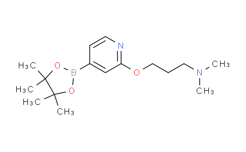 CAS No. 1346697-33-3, N,N-Dimethyl-3-((4-(4,4,5,5-tetramethyl-1,3,2-dioxaborolan-2-yl)pyridin-2-yl)oxy)propan-1-amine
