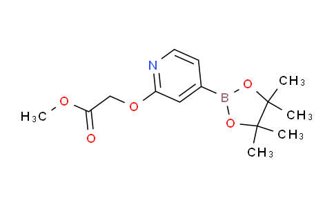 CAS No. 1346697-34-4, methyl 2-((4-(4,4,5,5-tetramethyl-1,3,2-dioxaborolan-2-yl)pyridin-2-yl)oxy)acetate