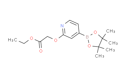 CAS No. 1346697-35-5, ethyl 2-((4-(4,4,5,5-tetramethyl-1,3,2-dioxaborolan-2-yl)pyridin-2-yl)oxy)acetate