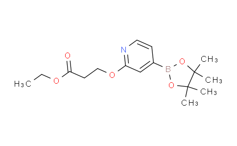 CAS No. 1346697-37-7, Ethyl 3-((4-(4,4,5,5-tetramethyl-1,3,2-dioxaborolan-2-yl)pyridin-2-yl)oxy)propanoate