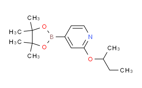 CAS No. 1346707-88-7, 2-(sec-Butoxy)-4-(4,4,5,5-tetramethyl-1,3,2-dioxaborolan-2-yl)pyridine