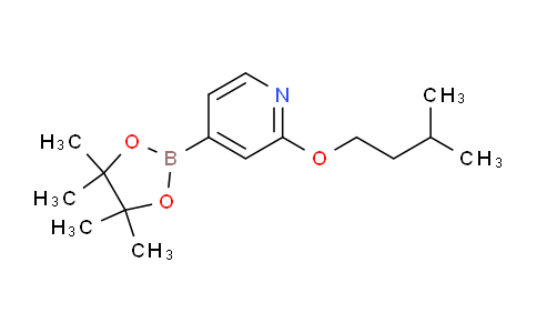 CAS No. 1346707-90-1, 2-(Isopentyloxy)-4-(4,4,5,5-tetramethyl-1,3,2-dioxaborolan-2-yl)pyridine