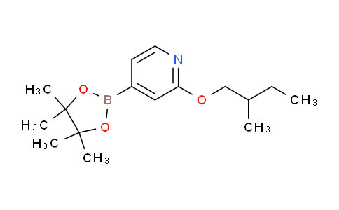 CAS No. 1346707-91-2, 2-(2-methylbutoxy)-4-(4,4,5,5-tetramethyl-1,3,2-dioxaborolan-2-yl)pyridine