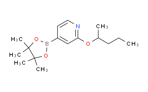 CAS No. 1346707-92-3, 2-(pentan-2-yloxy)-4-(4,4,5,5-tetramethyl-1,3,2-dioxaborolan-2-yl)pyridine