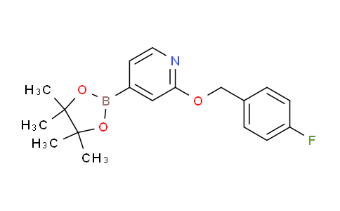 CAS No. 1346708-05-1, 2-((4-Fluorobenzyl)oxy)-4-(4,4,5,5-tetramethyl-1,3,2-dioxaborolan-2-yl)pyridine