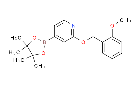 CAS No. 1346708-06-2, 2-((2-Methoxybenzyl)oxy)-4-(4,4,5,5-tetramethyl-1,3,2-dioxaborolan-2-yl)pyridine