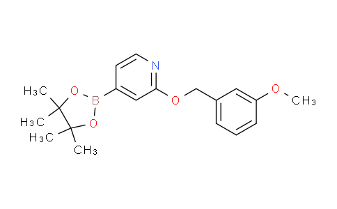 CAS No. 1346708-07-3, 2-((3-methoxybenzyl)oxy)-4-(4,4,5,5-tetramethyl-1,3,2-dioxaborolan-2-yl)pyridine
