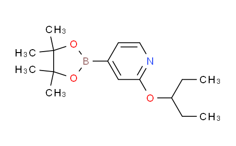 CAS No. 1346707-93-4, 2-(pentan-3-yloxy)-4-(4,4,5,5-tetramethyl-1,3,2-dioxaborolan-2-yl)pyridine