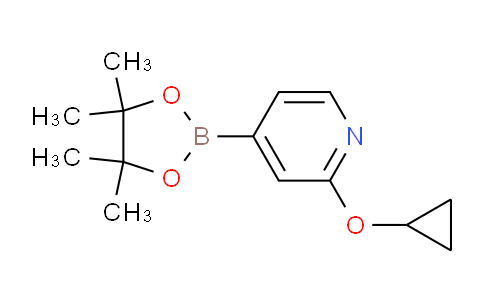 CAS No. 1346707-95-6, 2-Cyclopropoxy-4-(4,4,5,5-tetramethyl-1,3,2-dioxaborolan-2-yl)pyridine