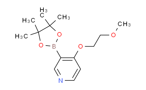 CAS No. 1350636-48-4, 4-(2-Methoxyethoxy)-3-(4,4,5,5-tetramethyl-1,3,2-dioxaborolan-2-yl)pyridine