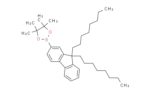 CAS No. 302554-81-0, 2-(9,9-Dioctyl-9H-fluoren-2-yl)-4,4,5,5-tetramethyl-[1,3,2]dioxaborolane