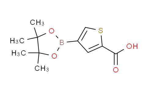 CAS No. 1010836-19-7, 4-(4,4,5,5-Tetramethyl-1,3,2-dioxaborolan-2-yl)thiophene-2-carboxylic acid
