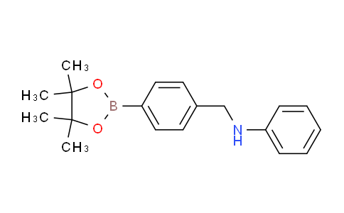 CAS No. 1029439-56-2, N-(4-(4,4,5,5-tetramethyl-1,3,2-dioxaborolan-2-yl)benzyl)aniline