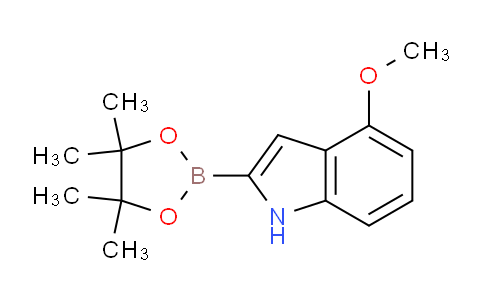 CAS No. 1072811-21-2, 4-Methoxy-2-(4,4,5,5-tetramethyl-1,3,2-dioxaborolan-2-yl)-1H-indole