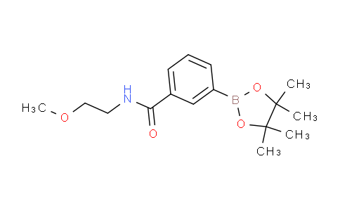 CAS No. 1073353-64-6, N-(2-methoxyethyl)-3-(4,4,5,5-tetramethyl-1,3,2-dioxaborolan-2-yl)benzamide