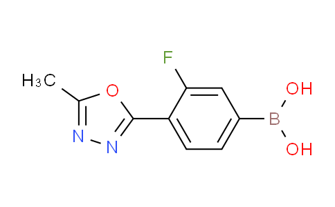 CAS No. 1072945-71-1, (3-Fluoro-4-(5-methyl-1,3,4-oxadiazol-2-yl)phenyl)boronic acid