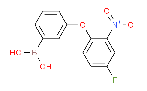 CAS No. 1072945-96-0, (3-(4-Fluoro-2-nitrophenoxy)phenyl)boronic acid