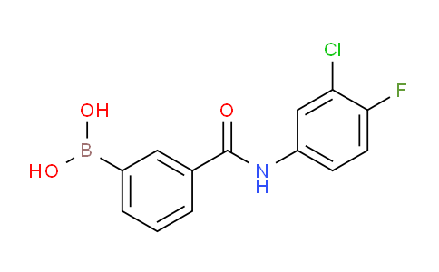CAS No. 1072946-04-3, (3-((3-Chloro-4-fluorophenyl)carbamoyl)-phenyl)boronic acid