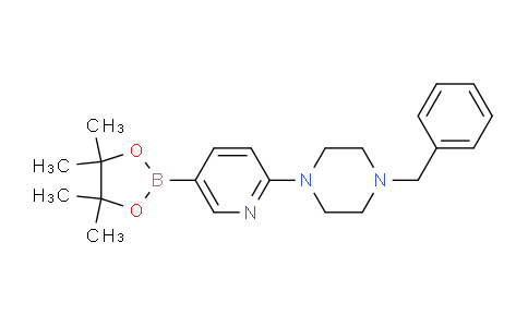CAS No. 1015242-03-1, 1-Benzyl-4-(5-(4,4,5,5-tetramethyl-1,3,2-dioxaborolan-2-yl)pyridin-2-yl)piperazine