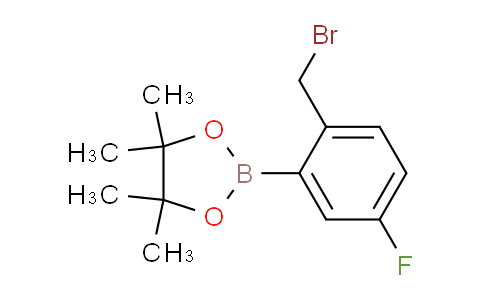 CAS No. 1030832-39-3, 2-(2-(Bromomethyl)-5-fluorophenyl)-4,4,5,5-tetramethyl-1,3,2-dioxaborolane