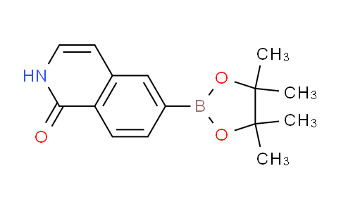 CAS No. 1219130-56-9, 6-(4,4,5,5-Tetramethyl-1,3,2-dioxaborolan-2-yl)isoquinolin-1(2H)-one