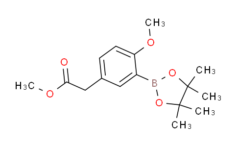 CAS No. 944317-65-1, Methyl 2-(4-methoxy-3-(4,4,5,5-tetramethyl-1,3,2-dioxaborolan-2-yl)phenyl)acetate