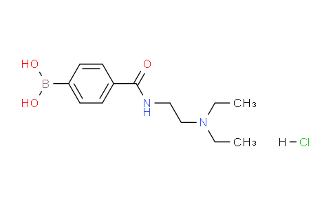 CAS No. 913835-46-8, (4-((2-(Diethylamino)ethyl)carbamoyl)phenyl)boronic acid hydrochloride