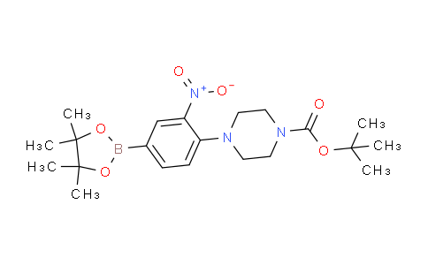 CAS No. 940284-94-6, tert-Butyl 4-(2-nitro-4-(4,4,5,5-tetramethyl-1,3,2-dioxaborolan-2-yl)phenyl)piperazine-1-carboxylate