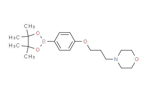 CAS No. 910462-33-8, 4-(3-(4-(4,4,5,5-Tetramethyl-1,3,2-dioxaborolan-2-yl)phenoxy)propyl)morpholine