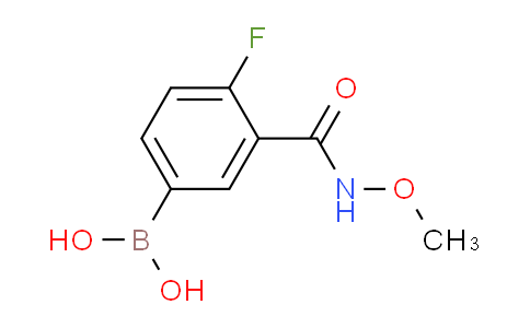 CAS No. 913835-47-9, (4-Fluoro-3-(methoxycarbamoyl)phenyl)boronic acid