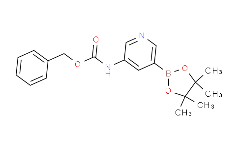 CAS No. 1218790-11-4, benzyl (5-(4,4,5,5-tetramethyl-1,3,2-dioxaborolan-2-yl)pyridin-3-yl)carbamate