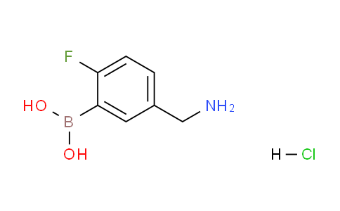 CAS No. 1072946-46-3, (5-(aminomethyl)-2-fluorophenyl)boronic acid hydrochloride