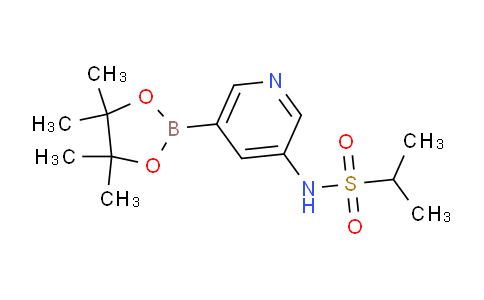 CAS No. 1083326-57-1, N-(5-(4,4,5,5-Tetramethyl-1,3,2-dioxaborolan-2-yl)pyridin-3-yl)propane-2-sulfonamide