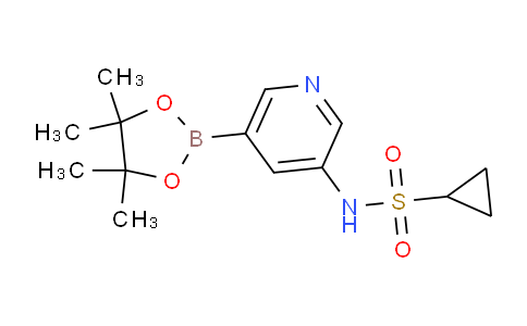 CAS No. 1083327-53-0, N-(5-(4,4,5,5-Tetramethyl-1,3,2-dioxaborolan-2-yl)pyridin-3-yl)cyclopropanesulfonamide