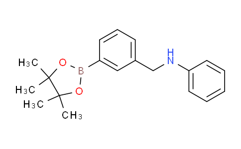 CAS No. 1073353-90-8, N-(3-(4,4,5,5-tetramethyl-1,3,2-dioxaborolan-2-yl)benzyl)aniline