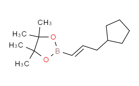CAS No. 1073354-57-0, (E)-2-(3-cyclopentylprop-1-en-1-yl)-4,4,5,5-tetramethyl-1,3,2-dioxaborolane