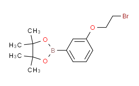 CAS No. 1073353-91-9, 2-(3-(2-Bromoethoxy)phenyl)-4,4,5,5-tetramethyl-1,3,2-dioxaborolane