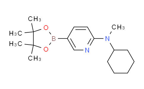 CAS No. 1073354-73-0, N-Cyclohexyl-N-methyl-5-(4,4,5,5-tetramethyl-1,3,2-dioxaborolan-2-yl)pyridin-2-amine