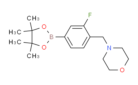 CAS No. 1073354-74-1, 4-(2-Fluoro-4-(4,4,5,5-tetramethyl-1,3,2-dioxaborolan-2-yl)benzyl)morpholine