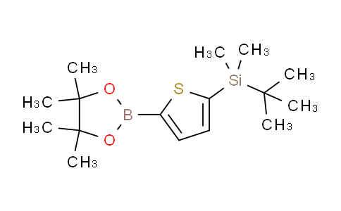 CAS No. 1073371-74-0, tert-butyldimethyl(5-(4,4,5,5-tetramethyl-1,3,2-dioxaborolan-2-yl)thiophen-2-yl)silane