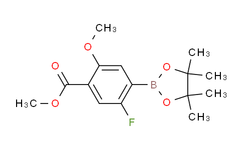 CAS No. 1084953-16-1, Methyl 5-fluoro-2-methoxy-4-(4,4,5,5-tetramethyl-1,3,2-dioxaborolan-2-yl)benzoate