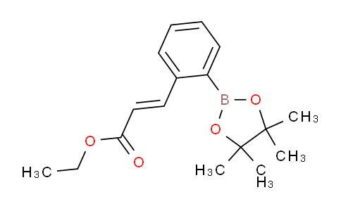 1132669-74-9 | (E)-Ethyl 3-(2-(4,4,5,5-tetramethyl-1,3,2-dioxaborolan-2-yl)phenyl)acrylate