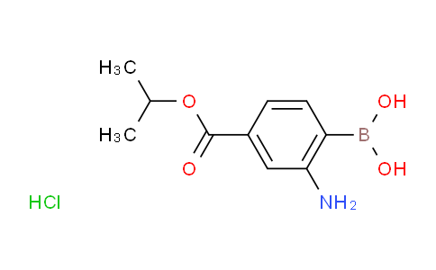 CAS No. 1150114-64-9, (2-Amino-4-(isopropoxycarbonyl)phenyl)-boronic acid hydrochloride