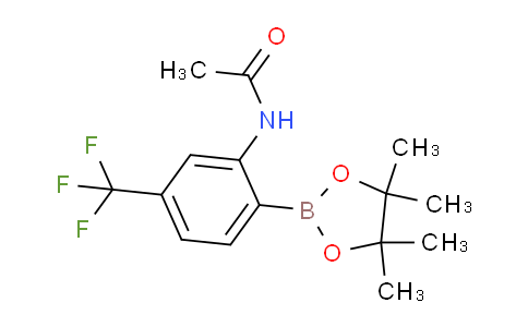 CAS No. 1150271-57-0, N-(2-(4,4,5,5-Tetramethyl-1,3,2-dioxaborolan-2-yl)-5-(trifluoromethyl)phenyl)acetamide